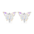 925 Sterling Silver Earrings with Resin and Oxidized Silver for Women