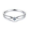 925 Sterling Silver Moissanite Ring Size 6 for Women