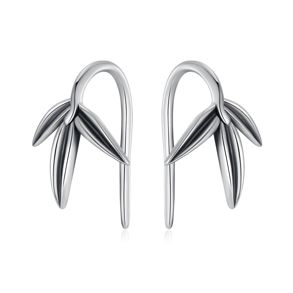 925 Sterling Silver Oxidized Silver Earrings for Women