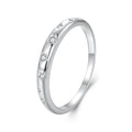925 Sterling Silver Ring with Pavé Setting CZ, Size 6.0 for Women