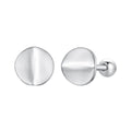 925 Sterling Silver + White Gold Plated Earrings
