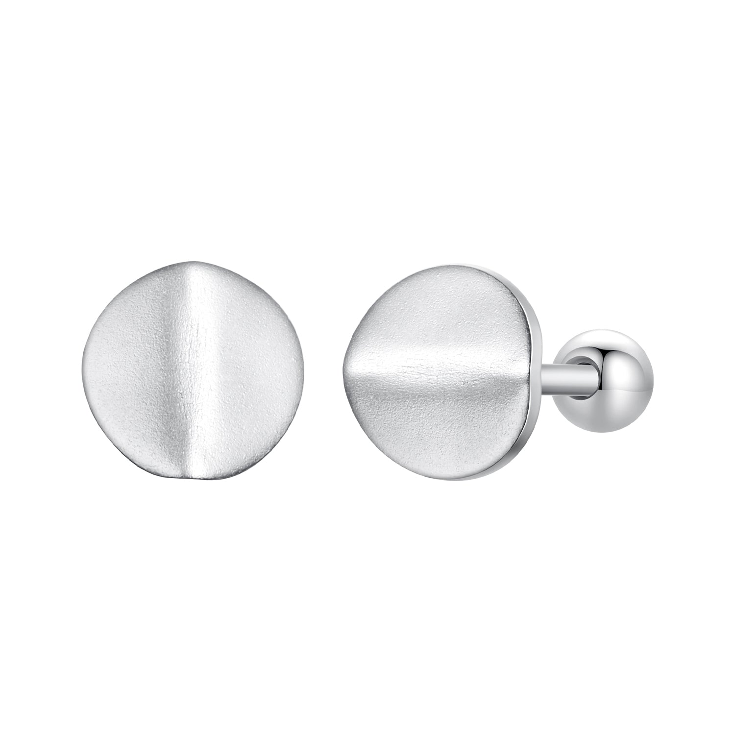 925 Sterling Silver + White Gold Plated Earrings