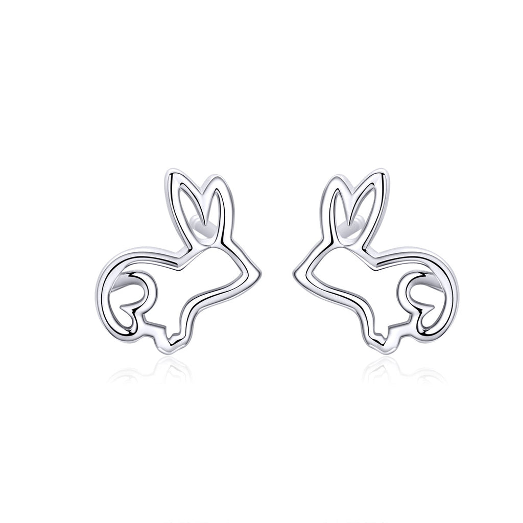 S925 Sterling Silver Plated Platinum Earrings