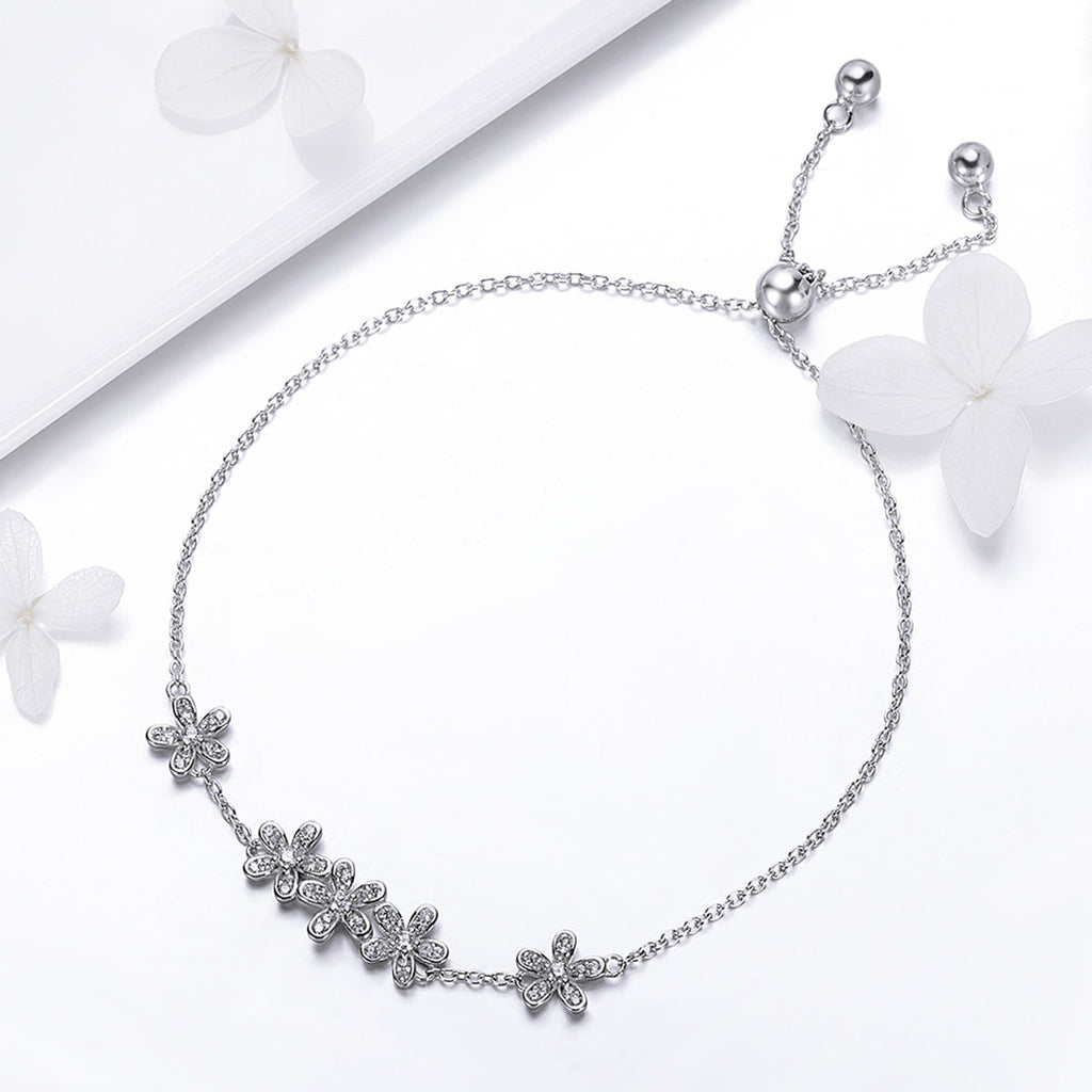 925 Sterling Silver Bracelet 22cm for Women