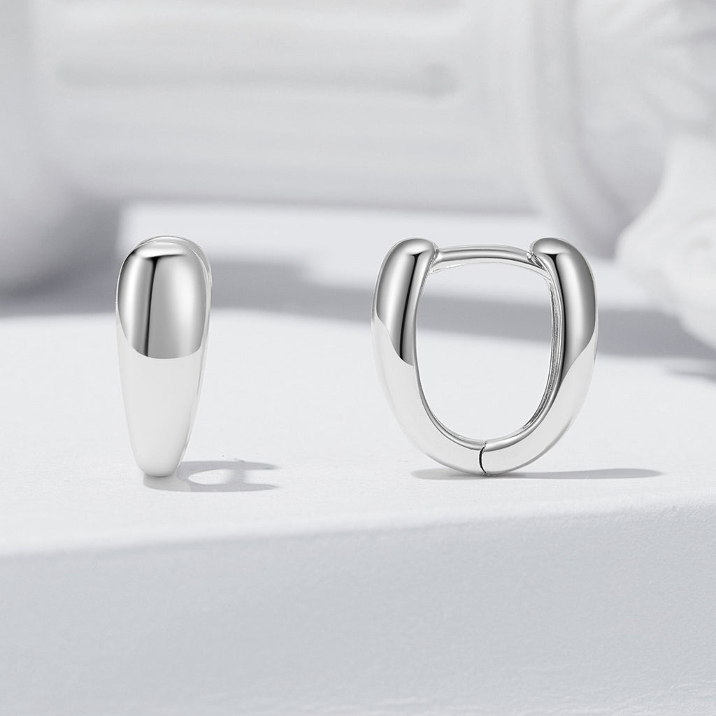 925 Sterling Silver Oxidized Earrings 12x5mm for Women