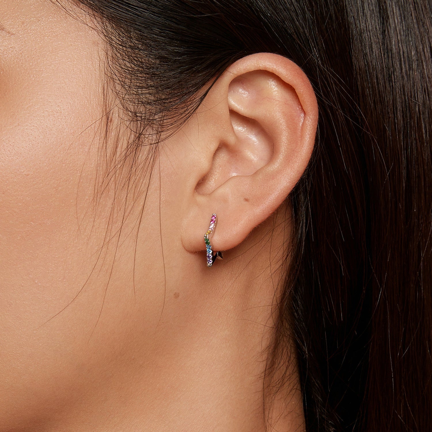 925 Sterling Silver Earrings with Pavé Setting CZ for Women