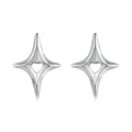925 Sterling Silver Earrings 1.2x0.9cm