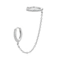 S925 Sterling Silver Earrings with Pavé Setting CZ for Women
