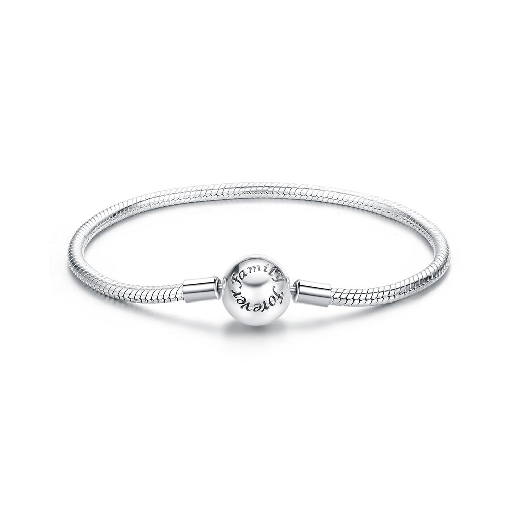 925 Sterling Silver Oxidized Silver White Gold 14.0mm Bracelet for Women