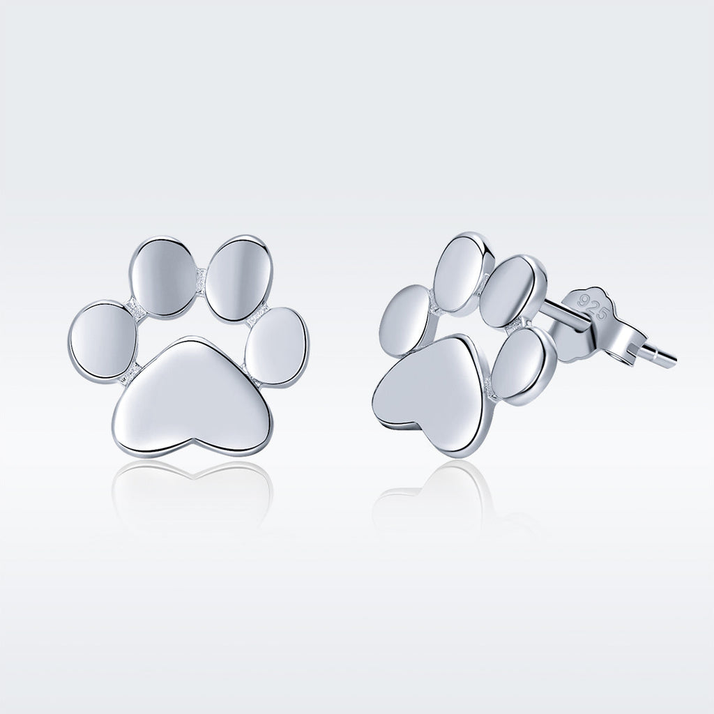 925 Sterling Silver Platinum Plated Earrings for Women