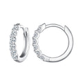 925 Sterling Silver 2.0mm Moissanite Earrings for Women