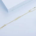 925 Sterling Silver White Gold Plated Adjustable Bracelet for Women