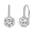 925 Sterling Silver Moissanite 6.5 Carat Earrings for Women