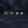 925 Sterling Silver Moissanite 1.00 Carat Earrings Size 7.0mm for Women