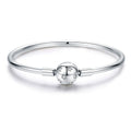925 Sterling Silver Adjustable Bracelet Style Nan Size 17cm for Men