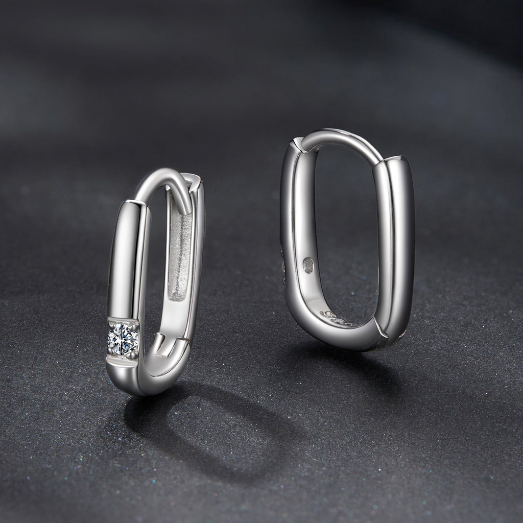 925 Sterling Silver Moissanite 0.16 ct Stud Earrings for Women