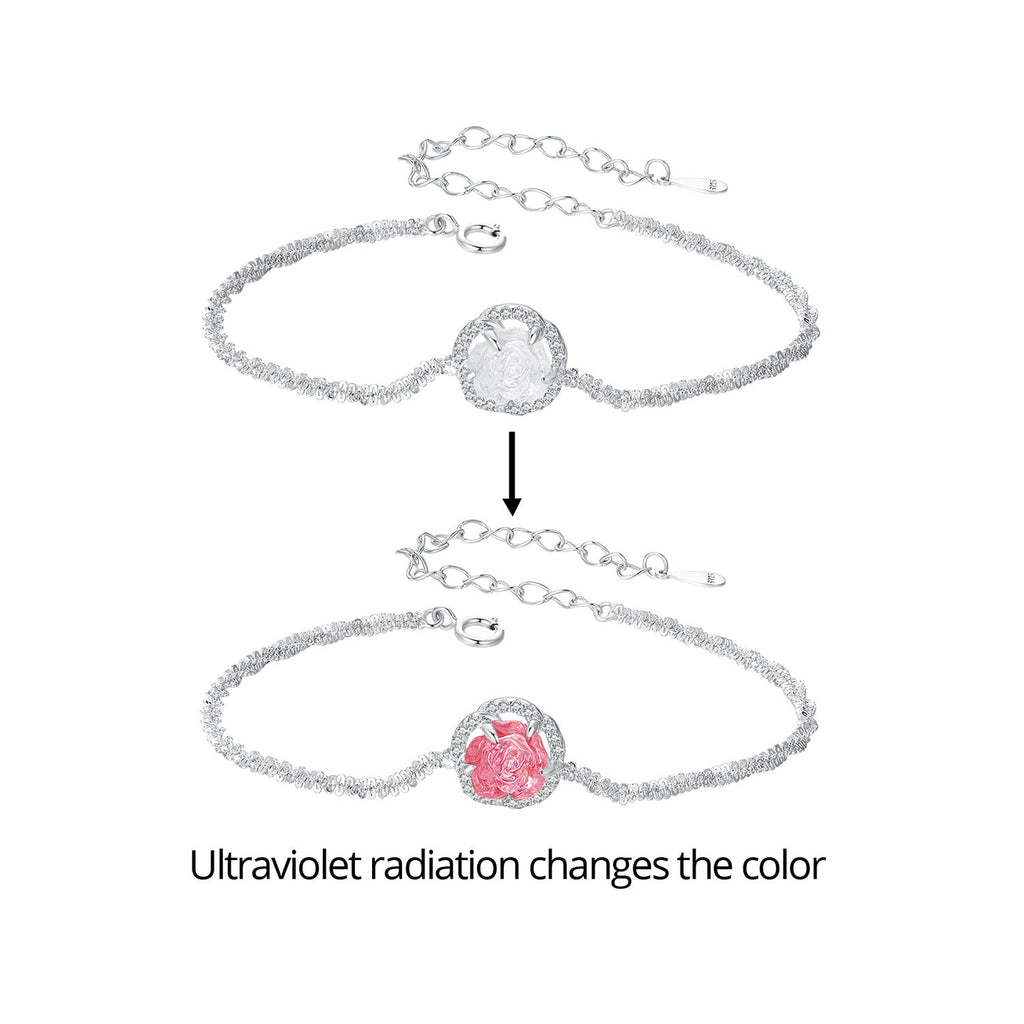 925 Sterling Silver Bracelet 150mm with CZ and Resin