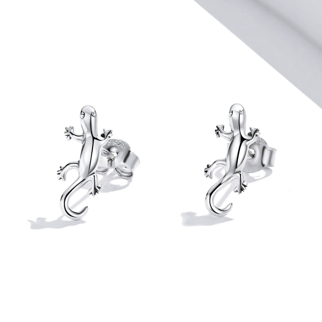 925 Sterling Silver Earrings 1.3*0.6cm for Women