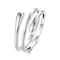 925 Sterling Silver Oxidized Silver Adjustable Rings