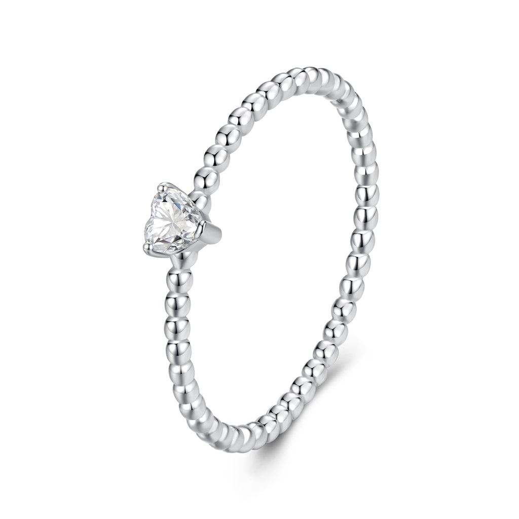 925 Sterling Silver Moissanite Ring Size 6 Plated White Gold