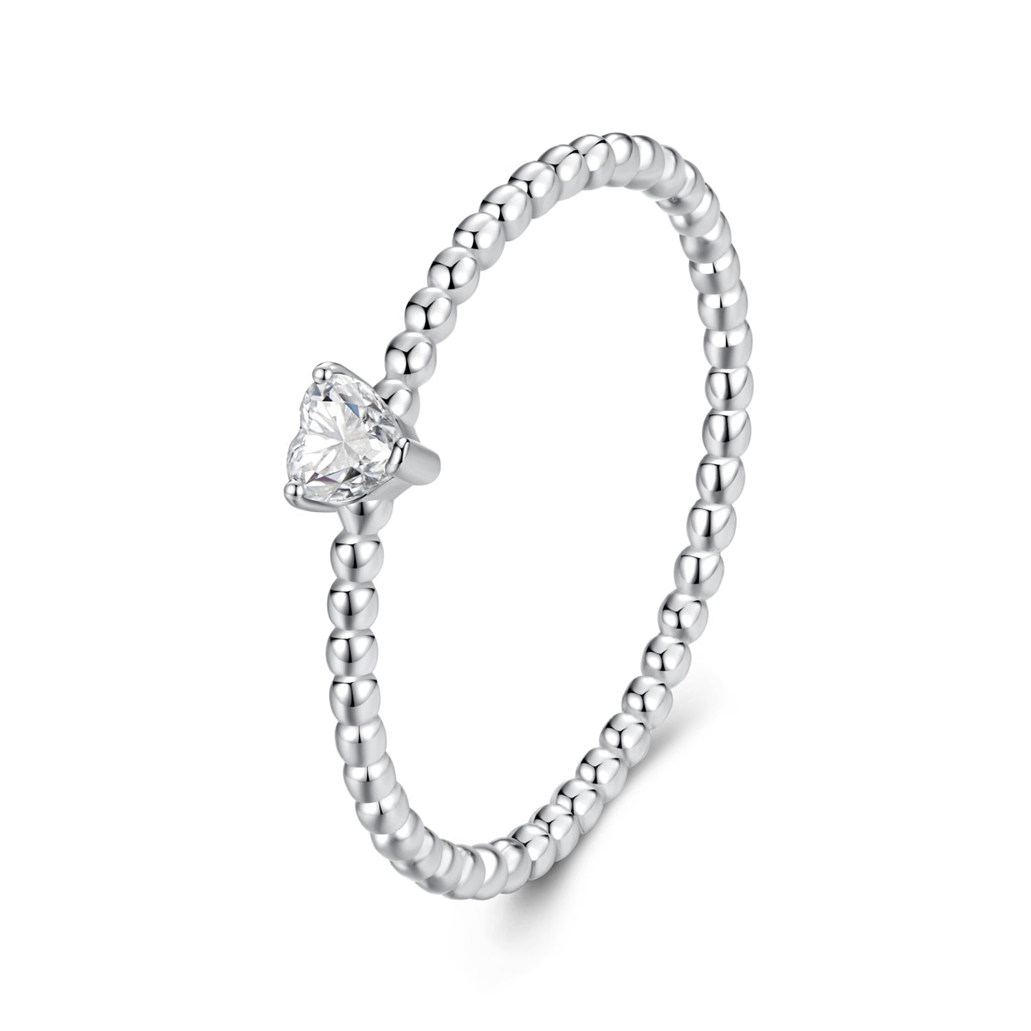925 Sterling Silver Moissanite Ring Size 6 Plated White Gold