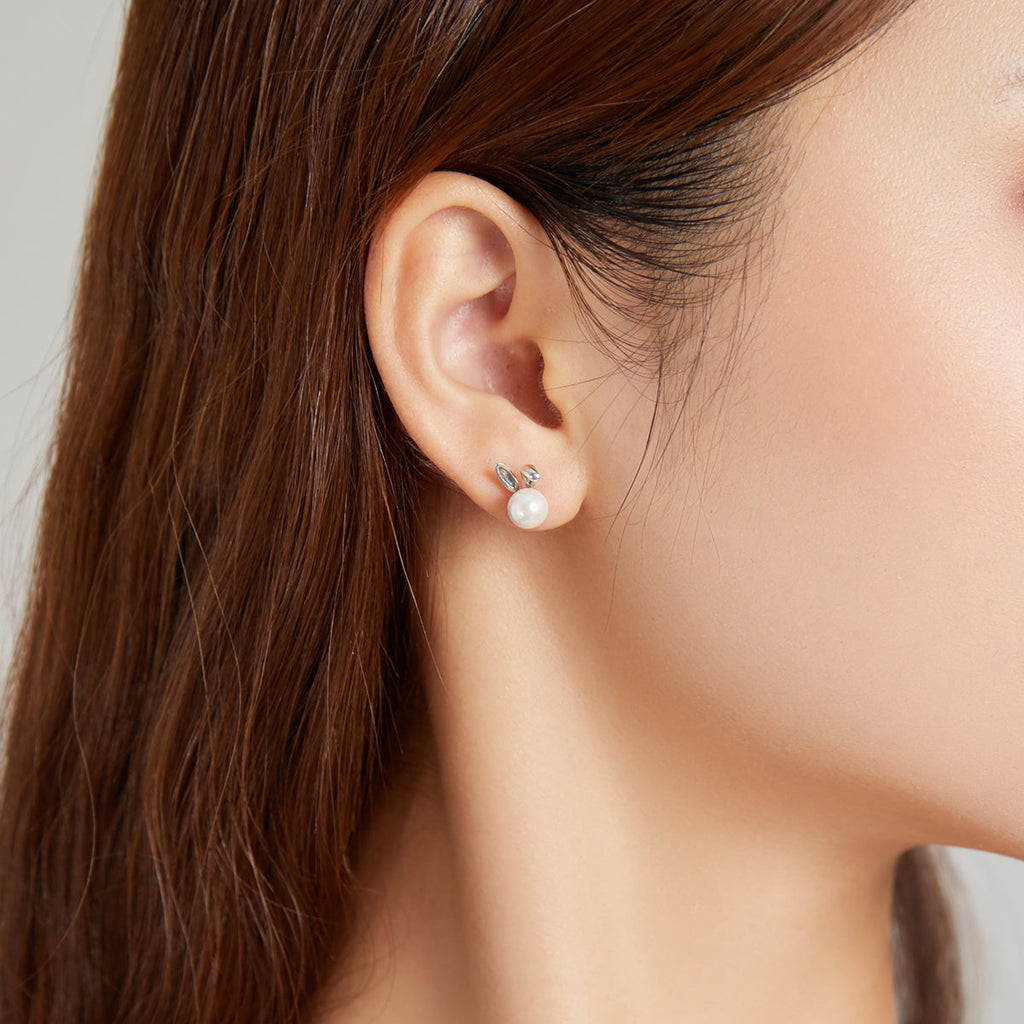 925 Sterling Silver Earrings with Quality Shell Pearl