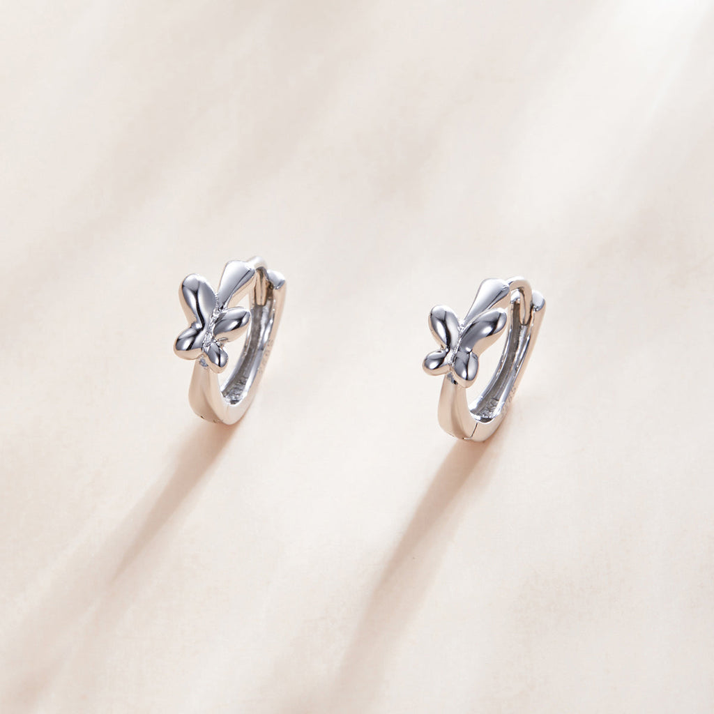 925 Sterling Silver Plated Platinum Earrings for Women