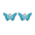 925 Sterling Silver Earrings with Enamel and CZ for Women