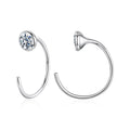 925 Sterling Silver Moissanite 0.3 Carat Earrings for Women