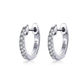 925 Sterling Silver 1.3cm Pavé Set CZ Earrings