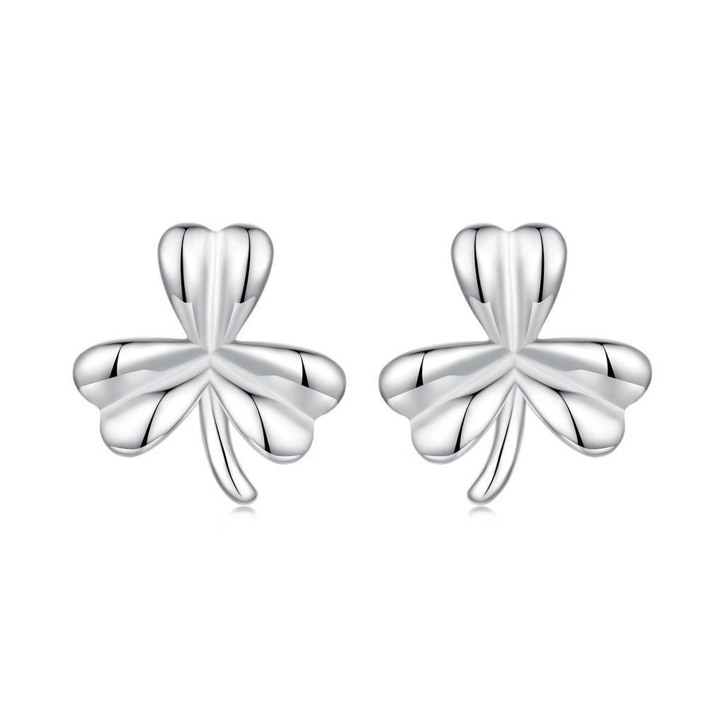 925 Sterling Silver White Gold Plated 0.7cm Earrings for Women