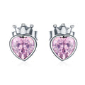 925 Sterling Silver Oxidized Pavé Setting CZ Earrings