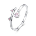 S925 Sterling Silver Enamel Oxidized Ring