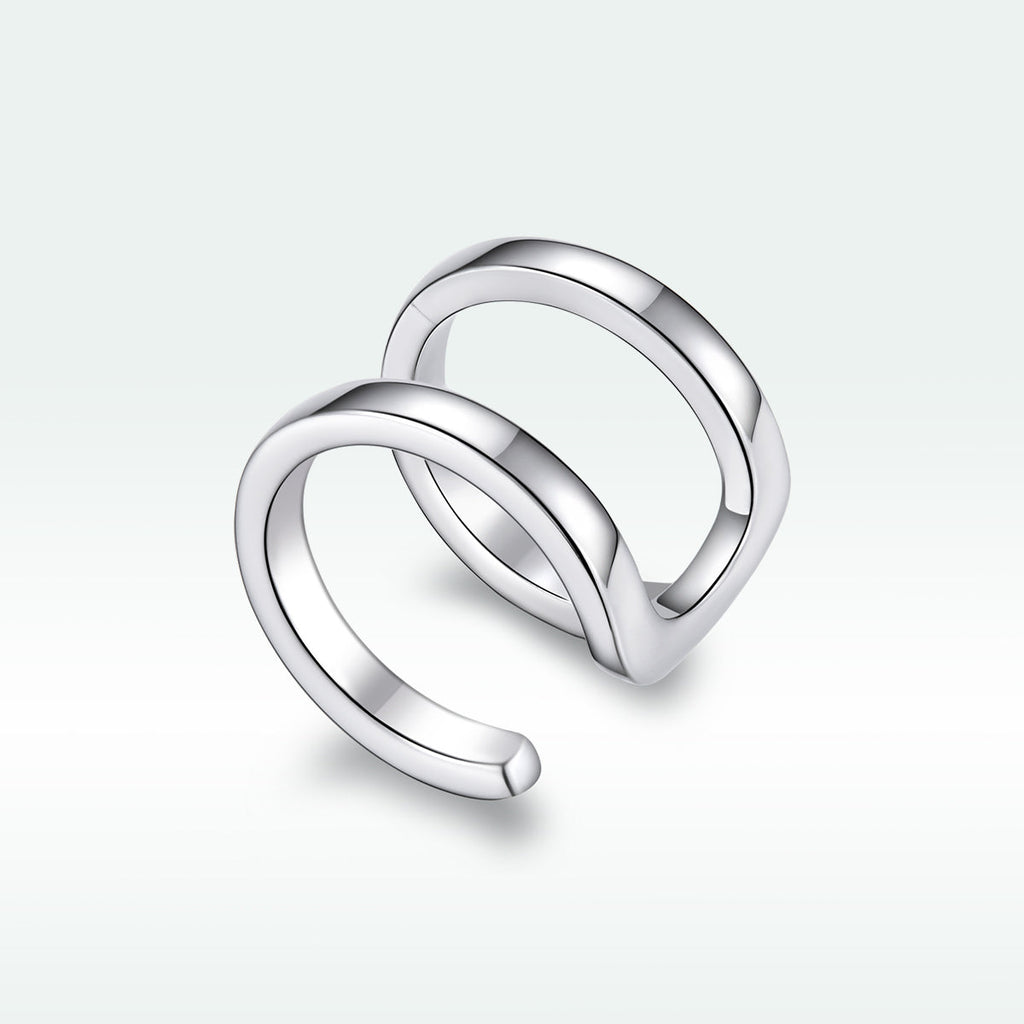 925 Sterling Silver Earrings 1.2*0.8cm with Platinum Plating for Women