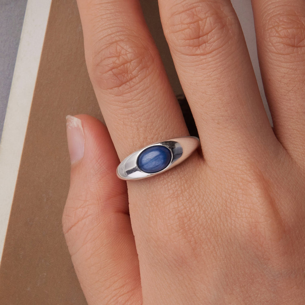 925 Sterling Silver Kyanite Ring for Women