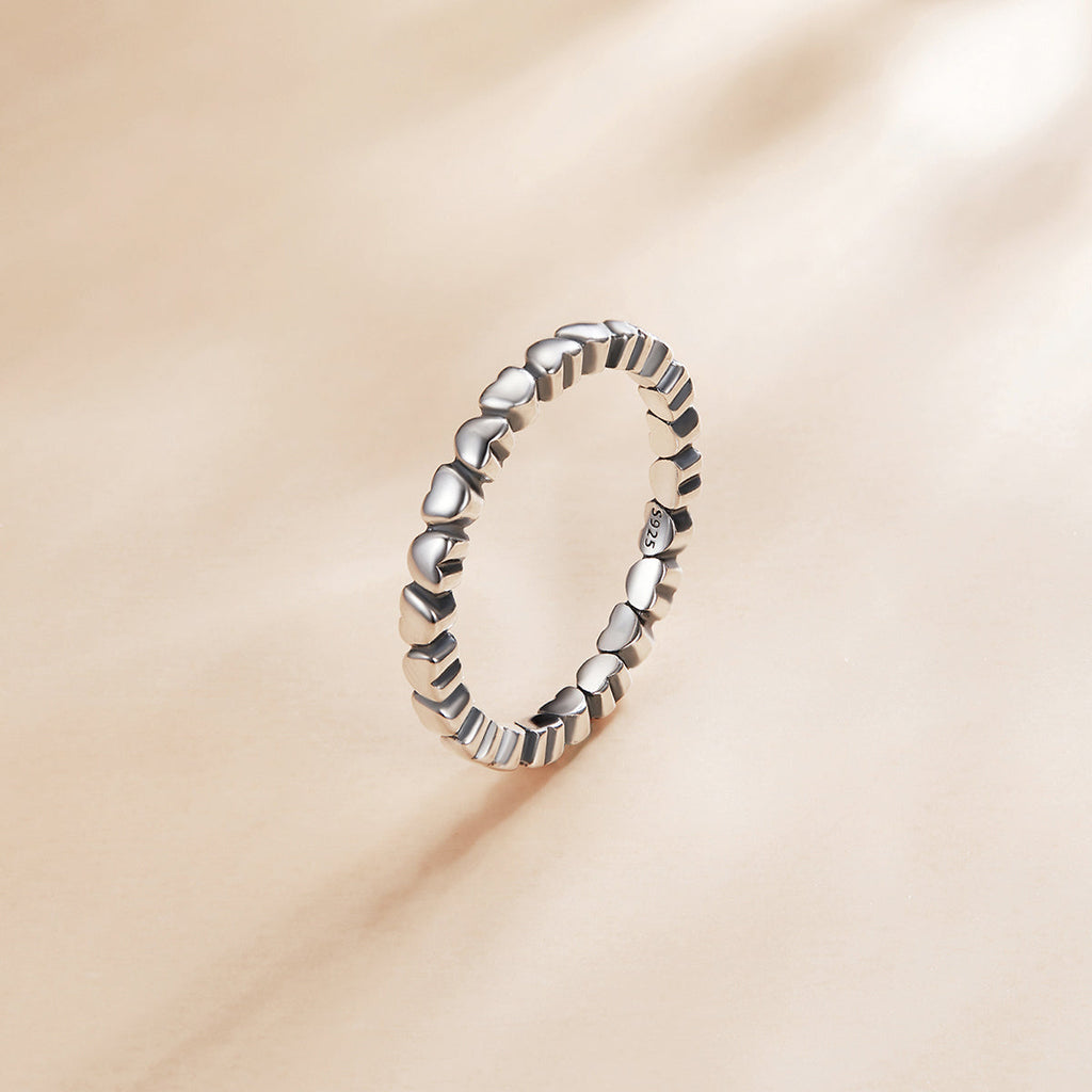 925 Sterling Silver Oxidized Ring Size 6.0 for Women