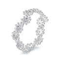 925 Sterling Silver Moissanite 0.03ct Ring Size 7