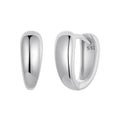 925 Sterling Silver Oxidized Earrings 12x5mm for Women