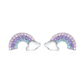 925 Sterling Silver Earrings with Pavé Setting CZ