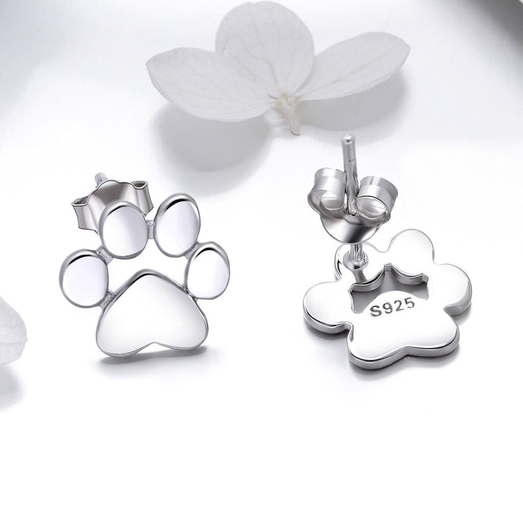 925 Sterling Silver Platinum Plated Earrings for Women
