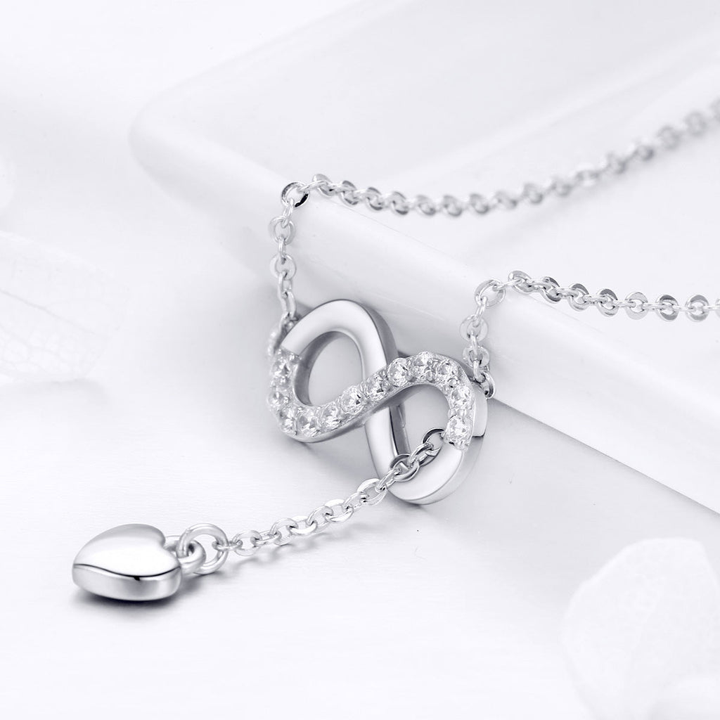 925 Sterling Silver Adjustable Necklace 38-45cm for Women