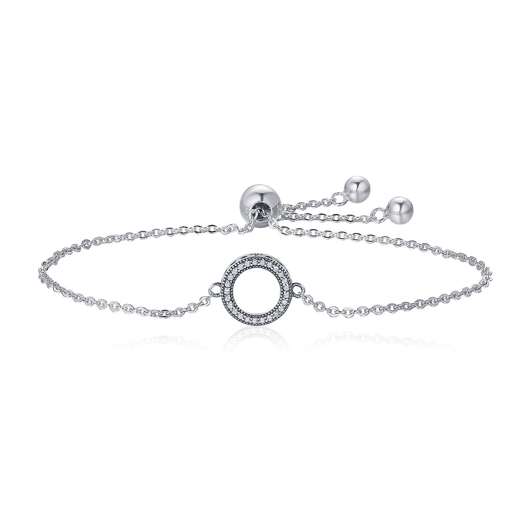 925 Sterling Silver Bracelet 26.5CM with 1.5*1.1CM Pendant for Unisex