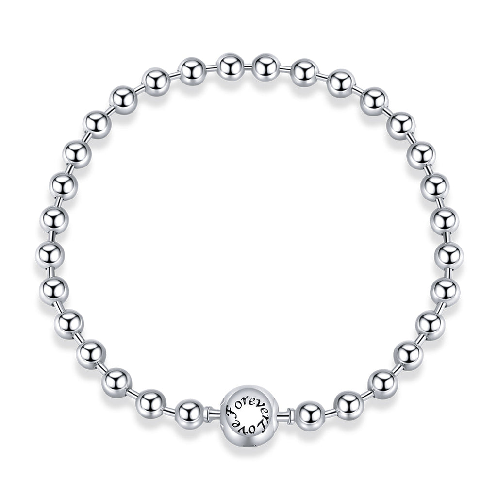 925 Sterling Silver Bracelet 17cm Oxidized & Platinum Plated for Women