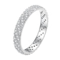 925 Sterling Silver Ring with Pavé Setting CZ for Women Size 6.0