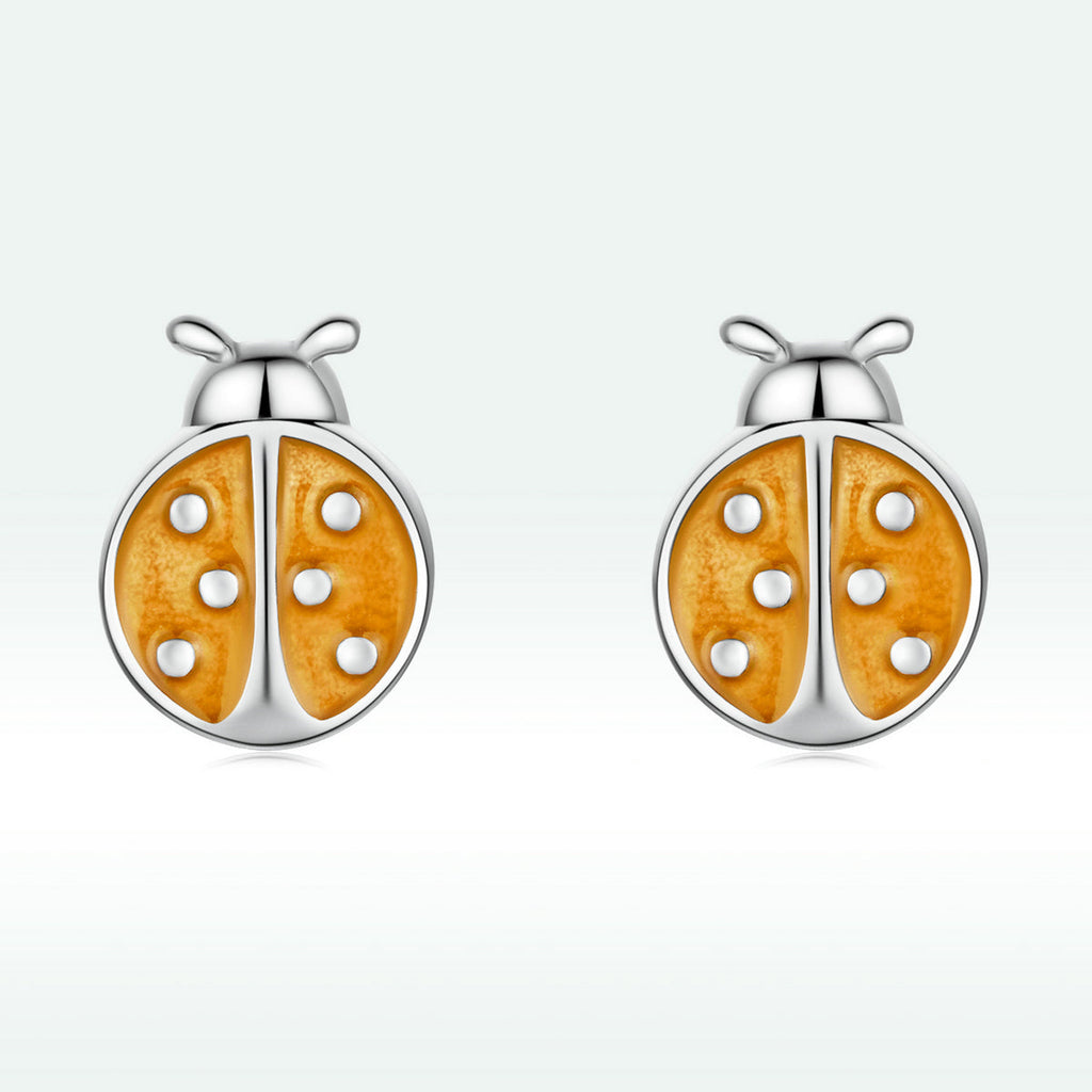 S925 Sterling Silver Enamel Earrings for Women