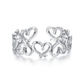 925 Sterling Silver and White Gold Plated Ring for Women