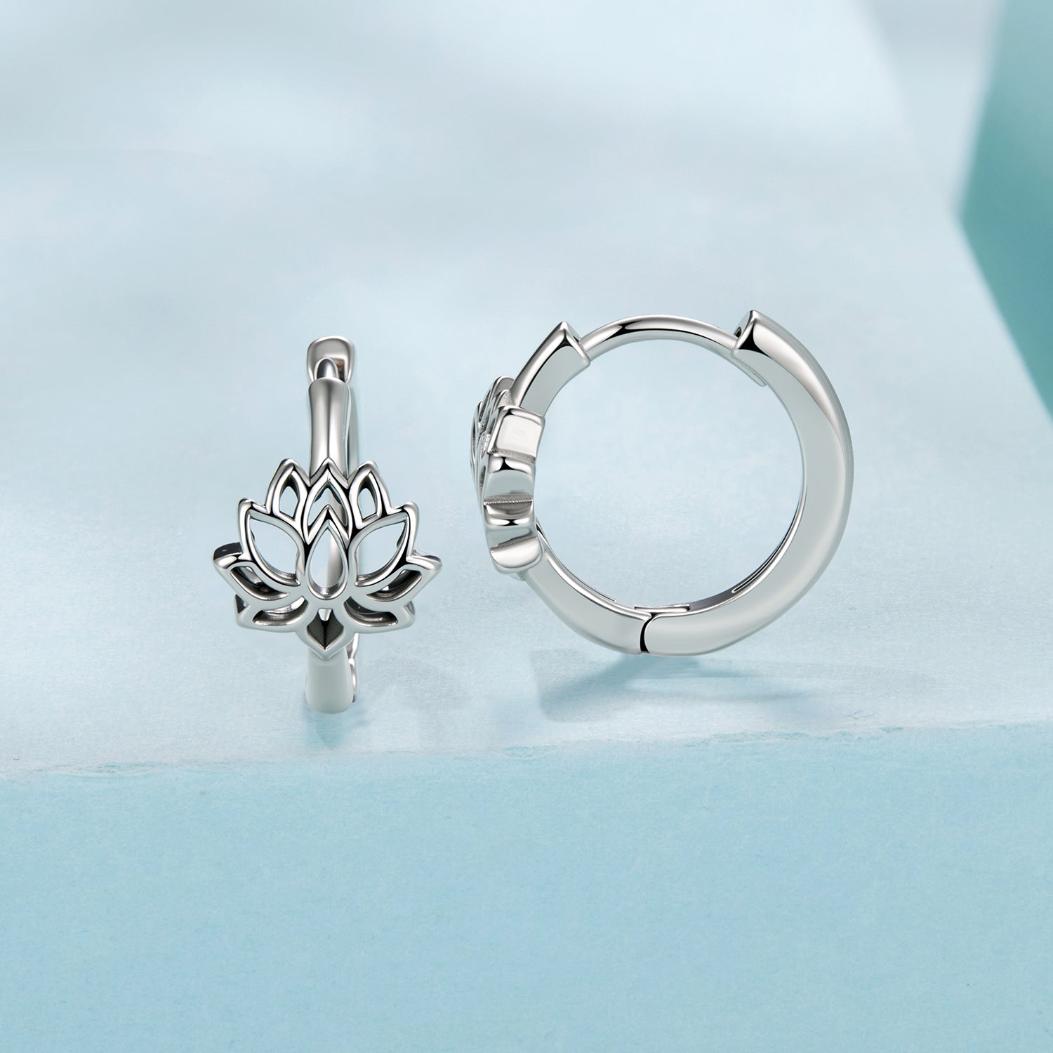 925 Sterling Silver Oxidized Silver Earrings 1.3x0.8cm for Women