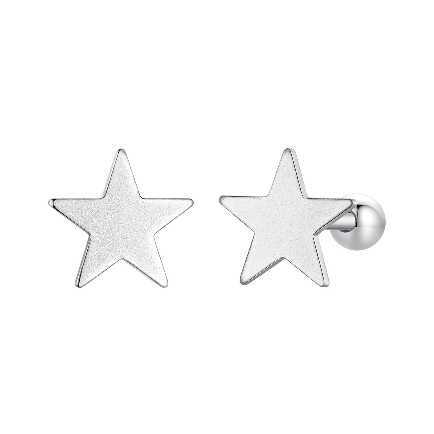 925 Sterling Silver Earrings 0.7cm