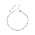 925 Sterling Silver & White Gold Plated Bracelet