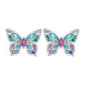 925 Sterling Silver Earrings with Enamel and CZ for Women